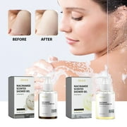 100ML Brightening \u0026 Moisturizing Shower Gel - Deep Cleansing, Pore Minimizing, Skin Repair \u0026 Hydration for Smooth, Glowing Skin - Fresh \u0026 Pleasant Scent, 134g Travel Size